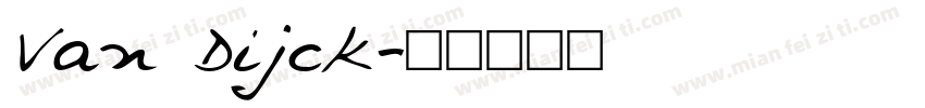 Van Dijck字体转换